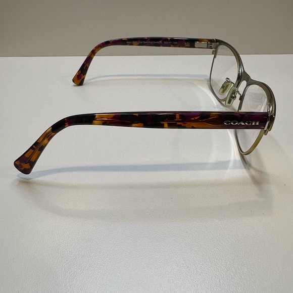 Coach Eyeglasses Frames HC5074 / 9241 (Satin Prpl Gold/Prpl Confetti) 52•17•135 - Picture 5 of 15